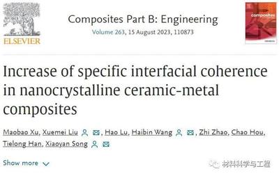 北京工業(yè)大學硬質(zhì)合金:提高納米晶陶瓷/金屬復合材料界面共格性的新途徑